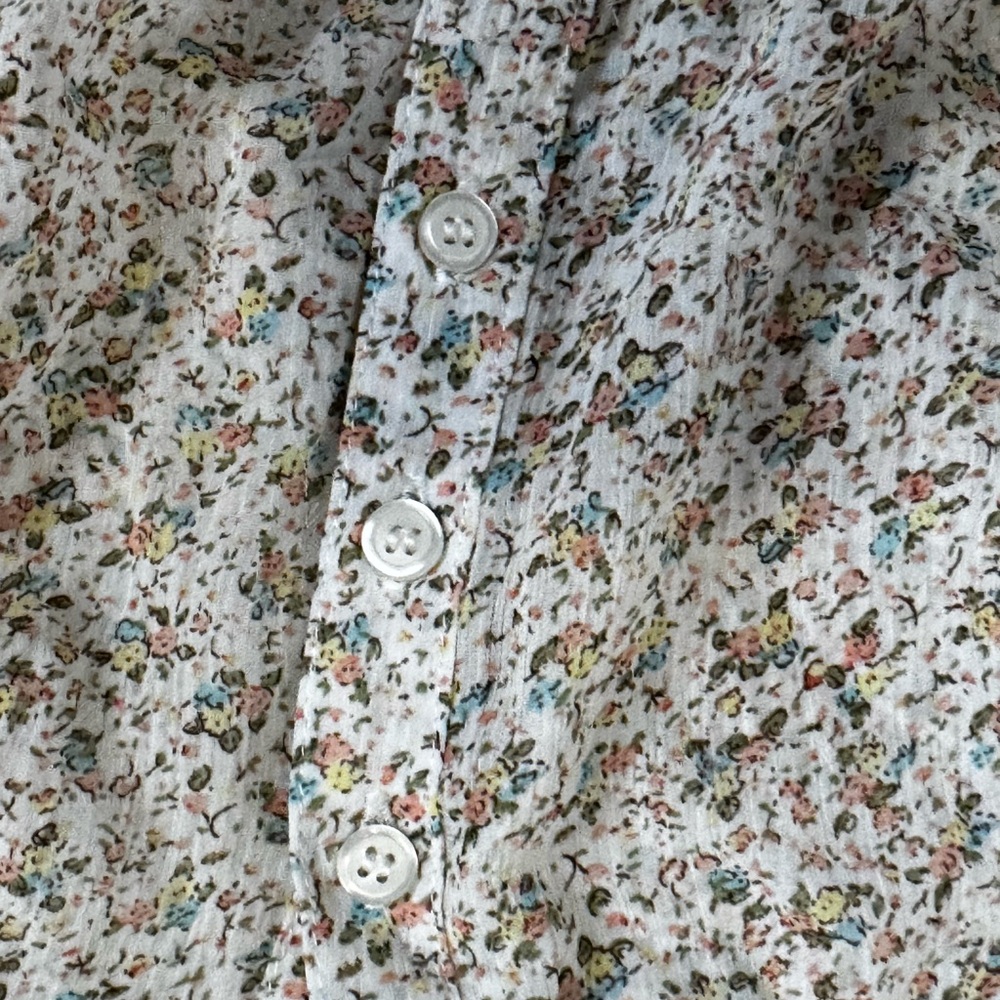 NWT Target Cream Floral Tunic Top size XL - Picture 5 of 8